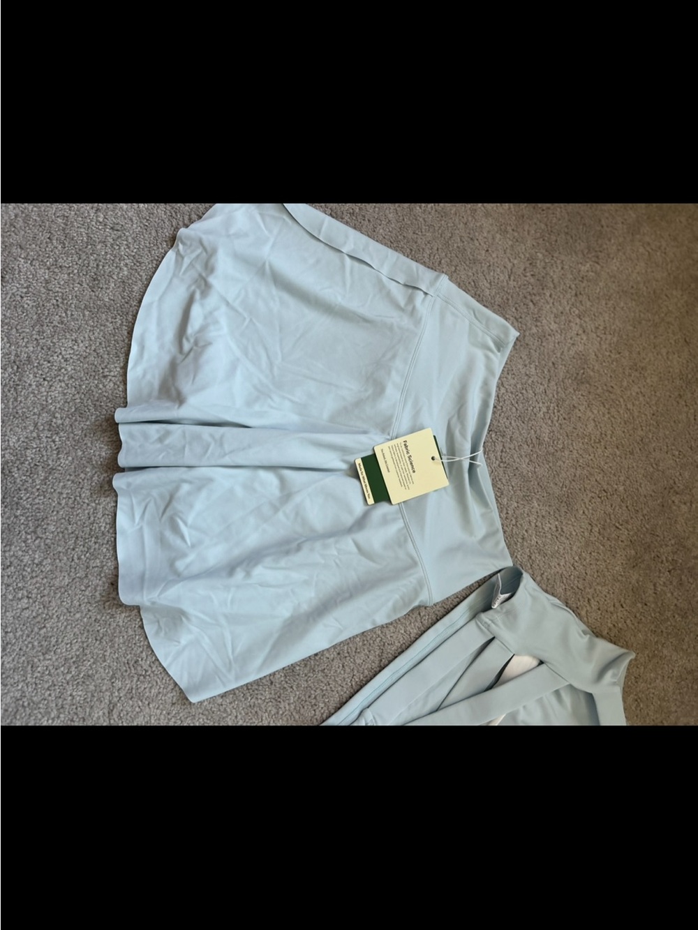 Light Blue Athletic Skirt and Crop Tank Set - Picture 4 of 4